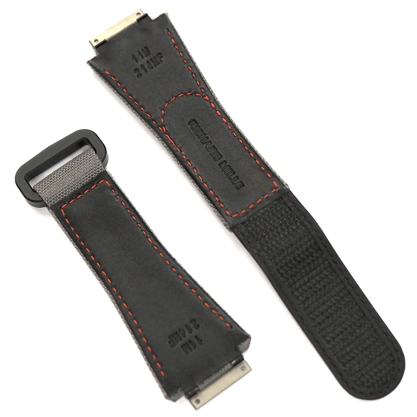 Richard Mille RM11 VELCRO STRAP LIGHT GREY / ORANGE M SIZE - ART Luxury_Japan