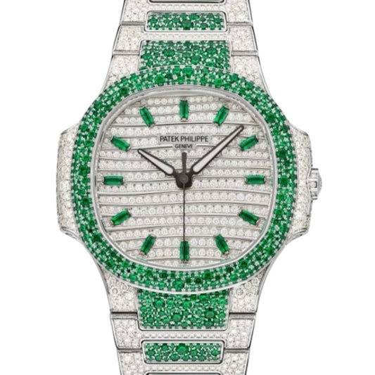 Patek Philippe Nautilus High Jewelry 7118/1453G-001 emeralds - ART Luxury_Japan
