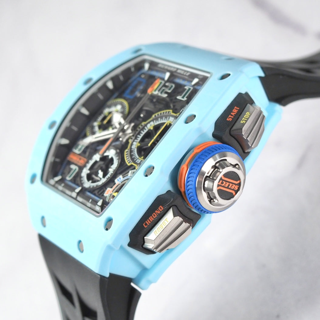 Richard Mille RM65-01 Automatic Winding Split-seconds Chronograph Light Blue NTPT - ART Luxury_Japan