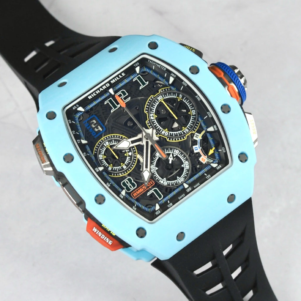 Richard Mille RM65-01 Automatic Winding Split-seconds Chronograph Light Blue NTPT - ART Luxury_Japan