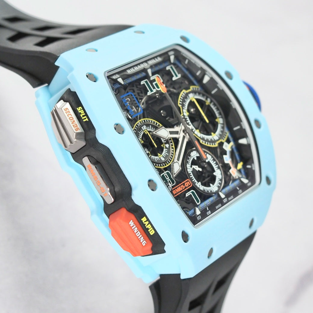 Richard Mille RM65-01 Automatic Winding Split-seconds Chronograph Light Blue NTPT - ART Luxury_Japan