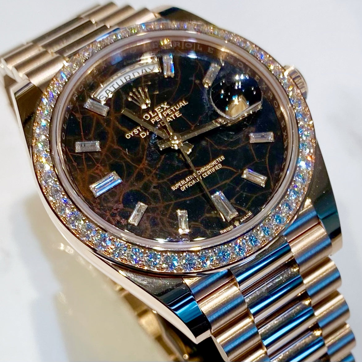 Rolex Day-Date 228345RBR Eisenkiesel - ART Luxury_Japan
