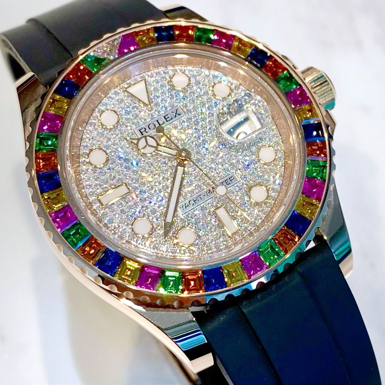 Rolex Yacht-Master 116695SATS Pave - ART Luxury_Japan