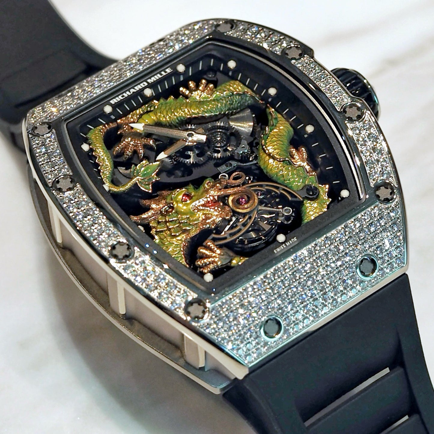 Richard Mille RM057 Tourbillon Green Dragon Piece Unique - ART Luxury_Japan