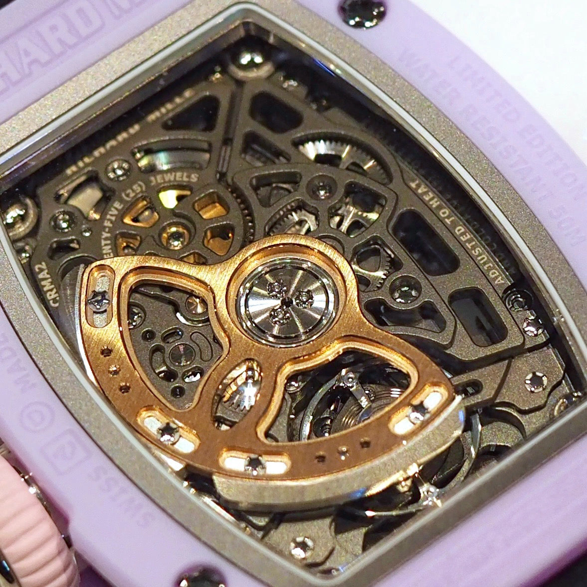 Richard Mille RM07-01 Automatic Winding Coloured Lavender Pink Ceramics - ART Luxury_Japan