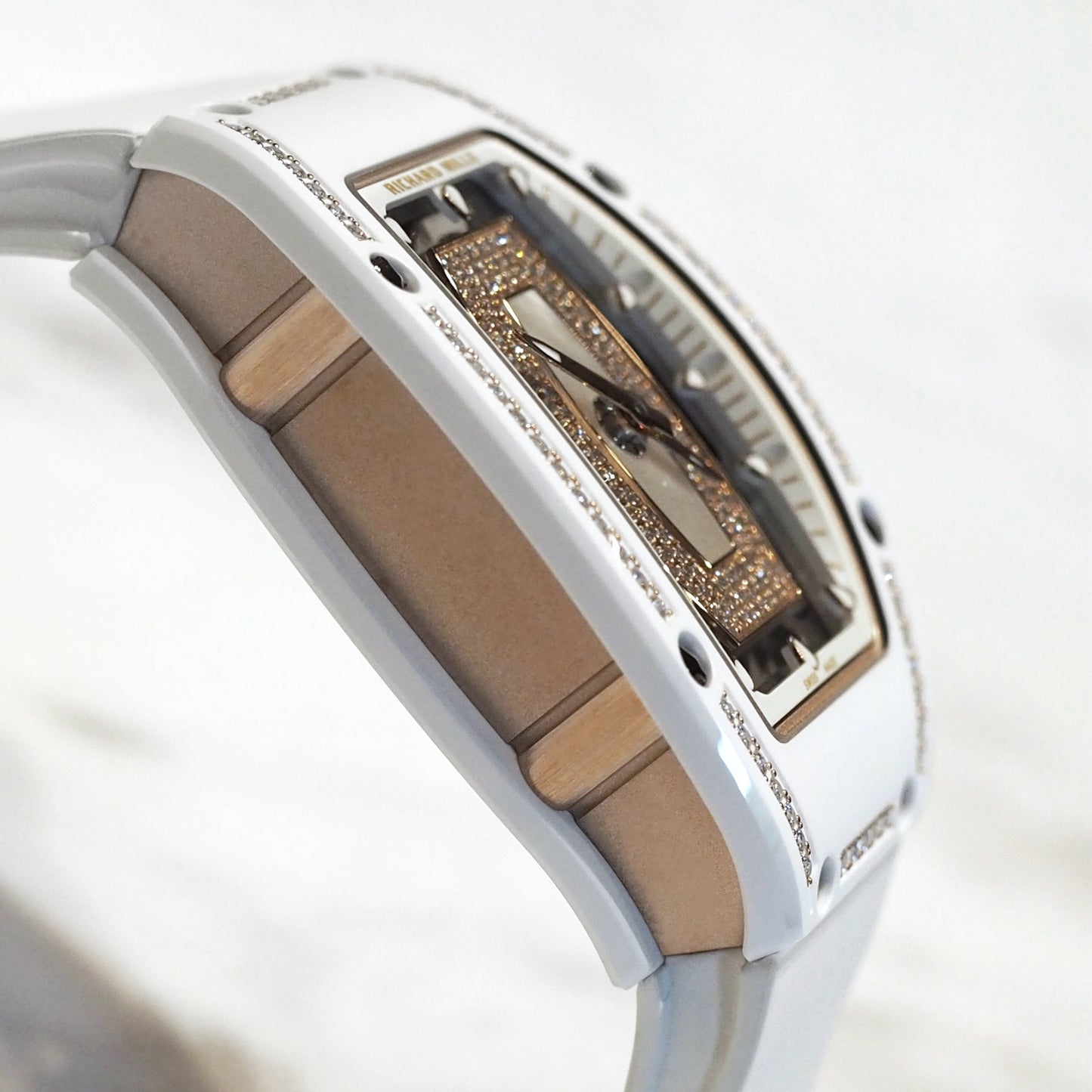 Richard Mille RM07-01 Automatic Winding White Ceramic One Rows Diamond MOP - ART Luxury_Japan