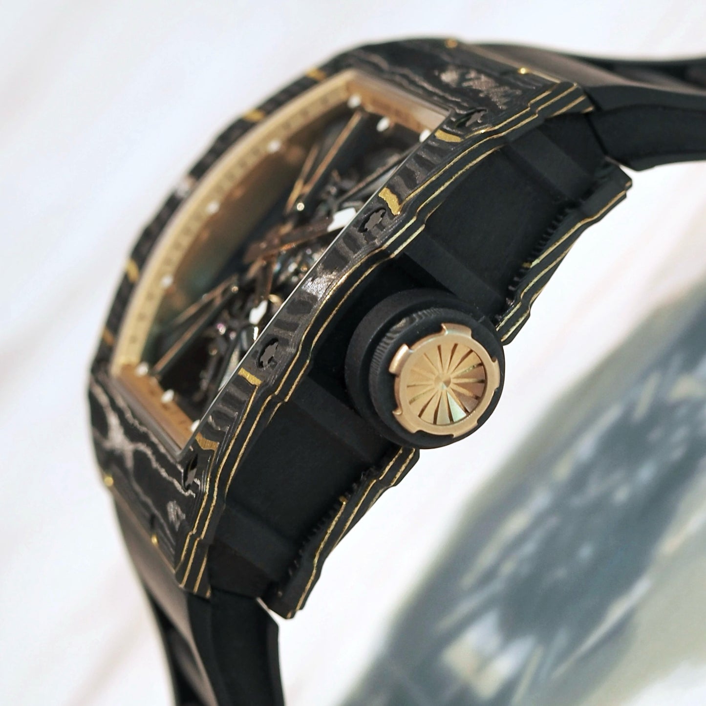 Richard Mille RM12-01 Tourbillon Carbon Black and Gold - ART Luxury_Japan