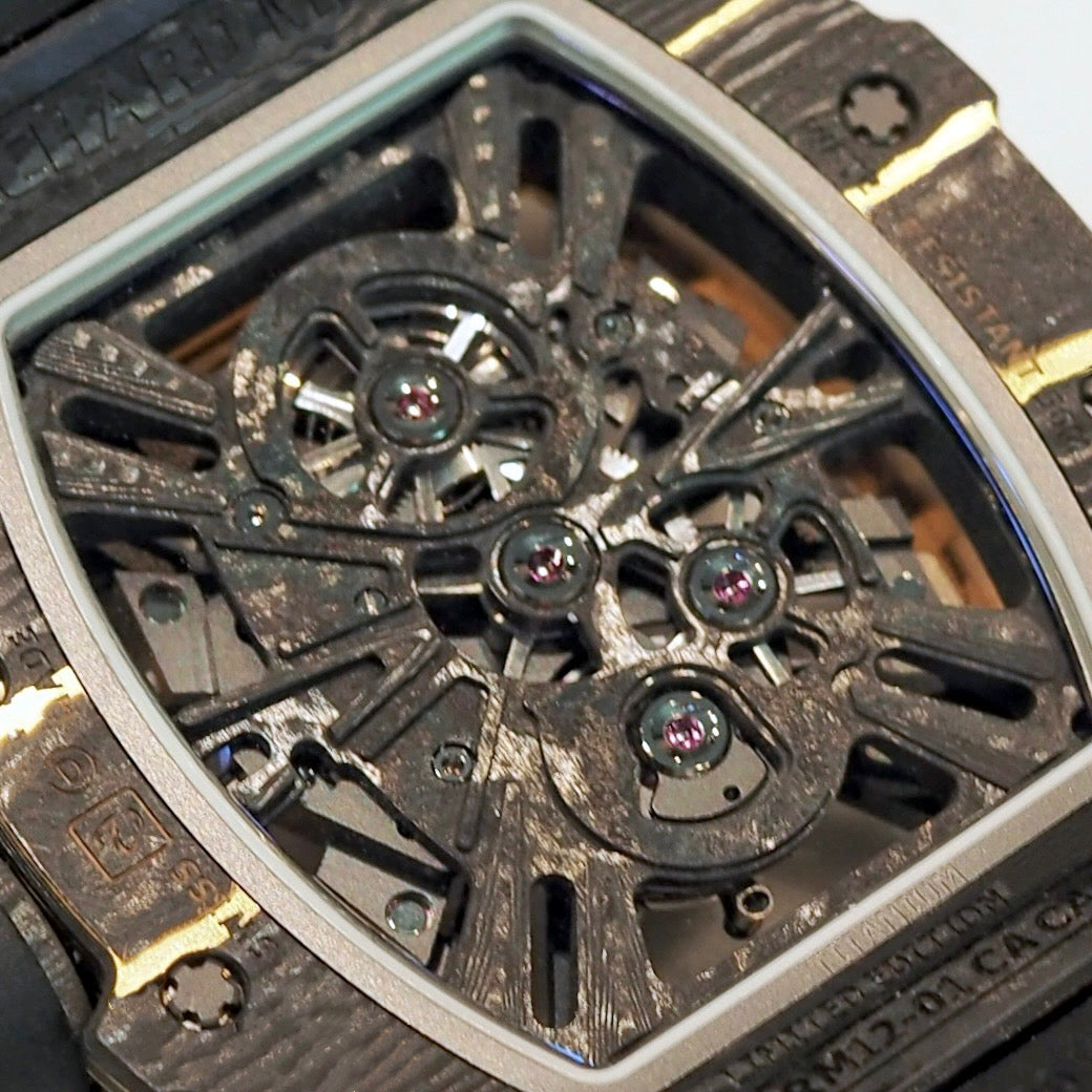 Richard Mille RM12-01 Tourbillon Carbon Black and Gold - ART Luxury_Japan