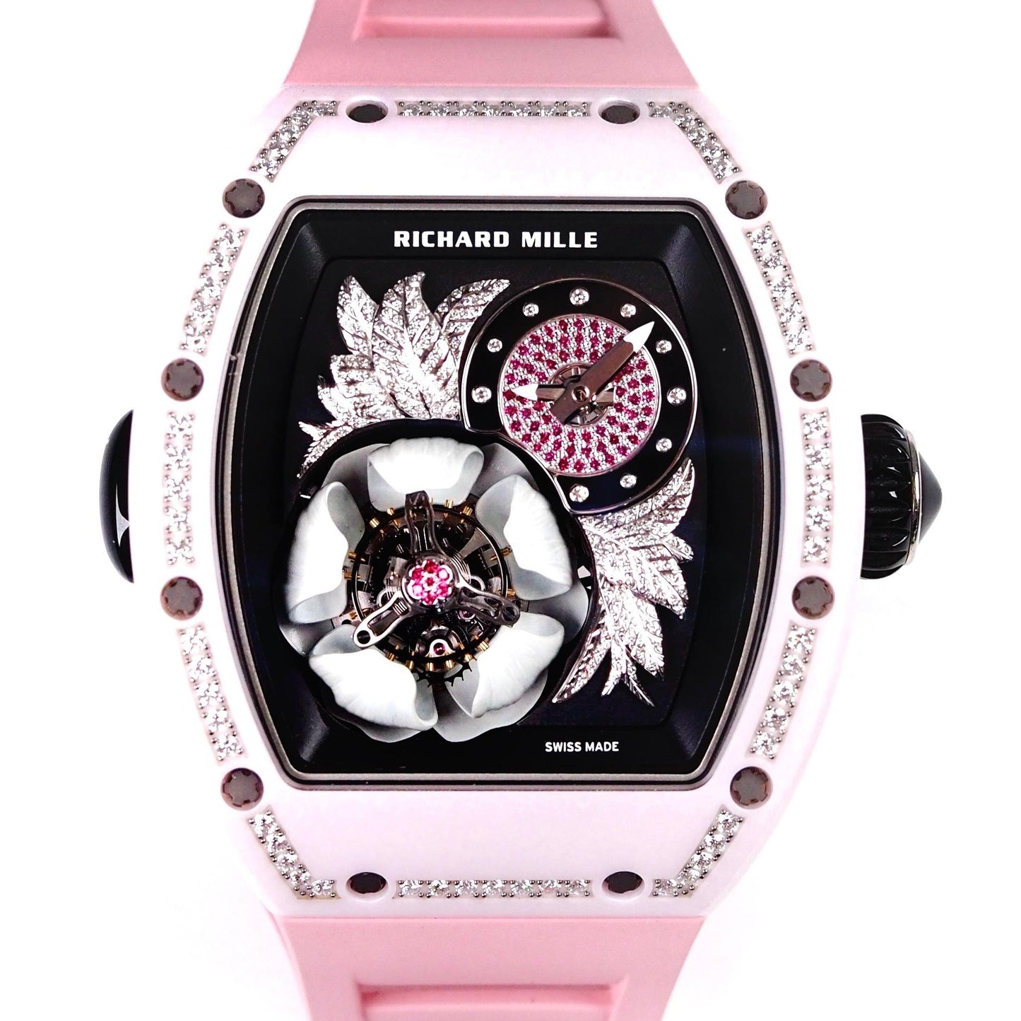 Richard Mille RM19-02 Tourbillon Fleur Pink Ceramic Limited Edition - ART Luxury_Japan