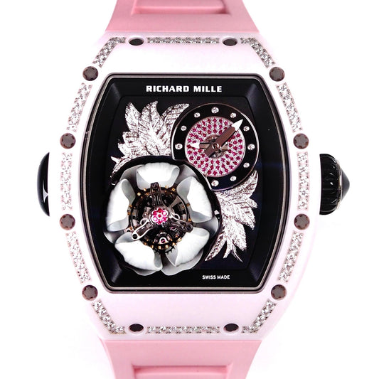 Richard Mille RM19-02 Tourbillon Fleur Pink Ceramic Limited Edition - ART Luxury_Japan