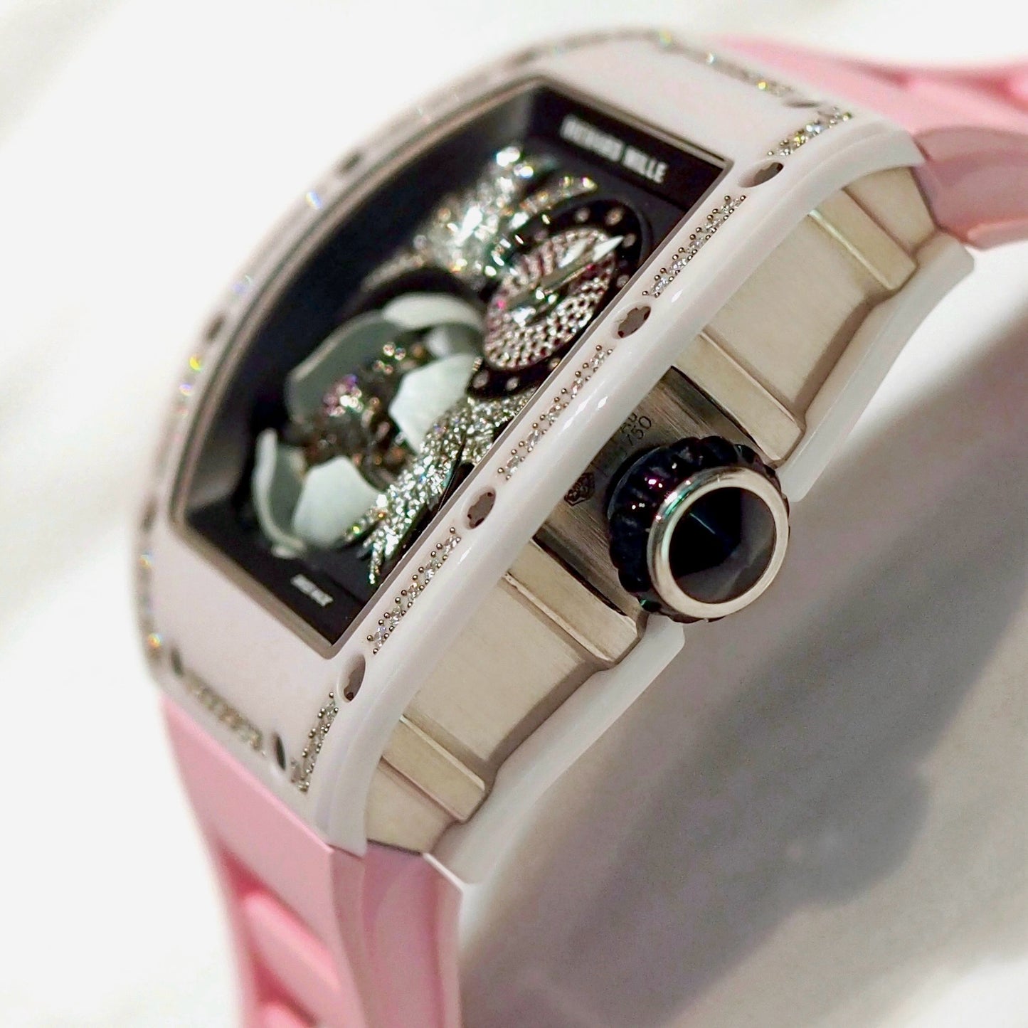 Richard Mille RM19-02 Tourbillon Fleur Pink Ceramic Limited Edition - ART Luxury_Japan