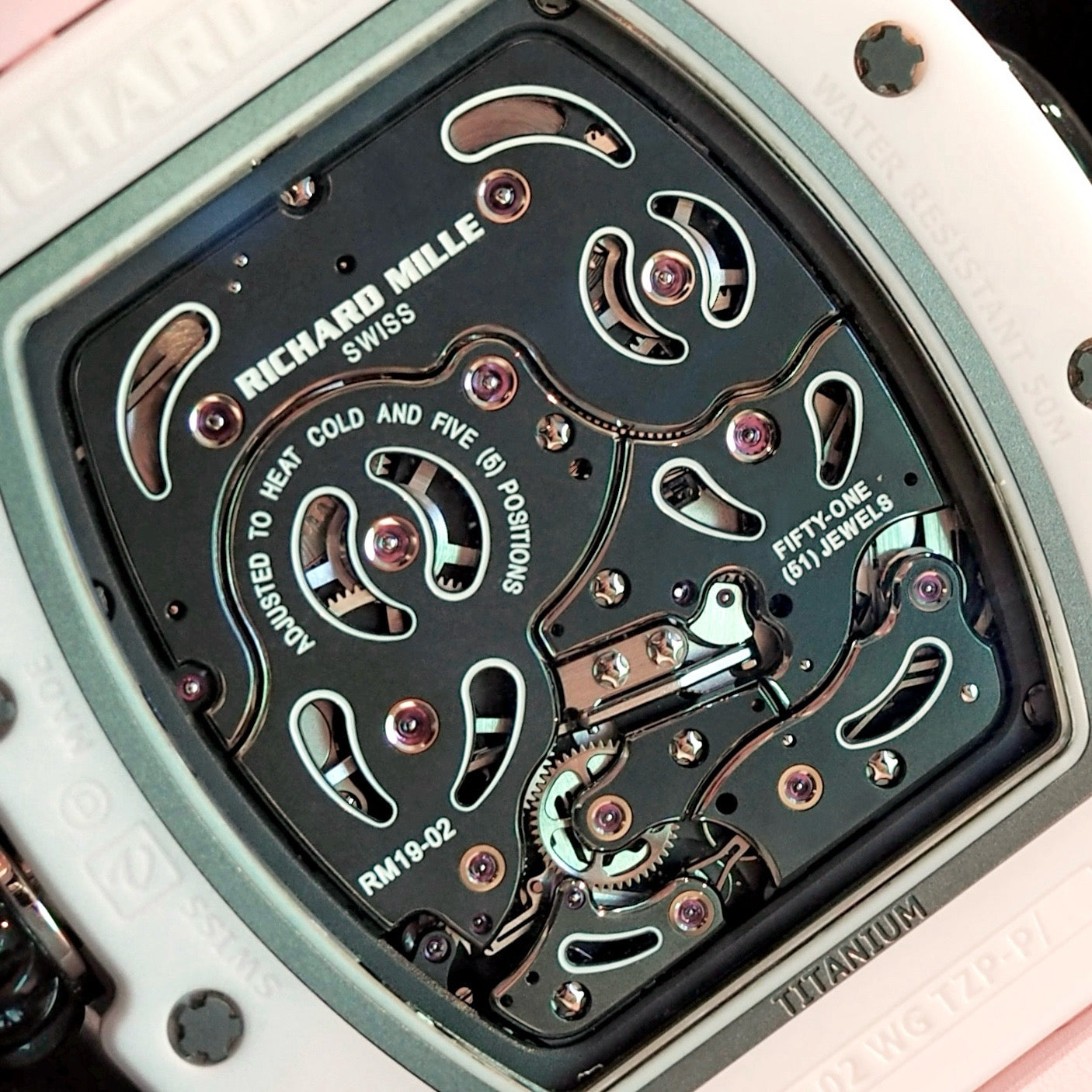 Richard Mille RM19-02 Tourbillon Fleur Pink Ceramic Limited Edition - ART Luxury_Japan