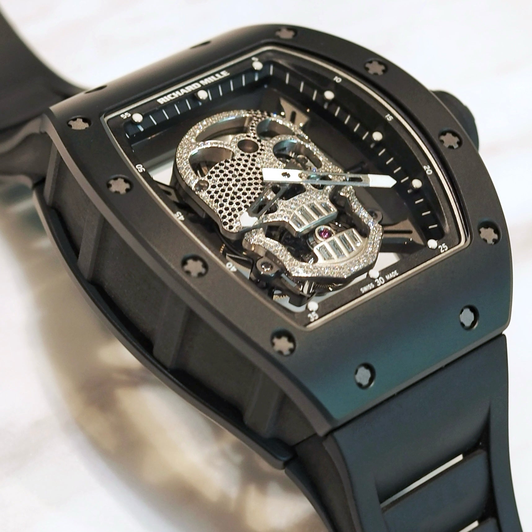 Richard Mille RM52-01 Black Ceramics Tourbillon Skull Limited Edition - ART Luxury_Japan