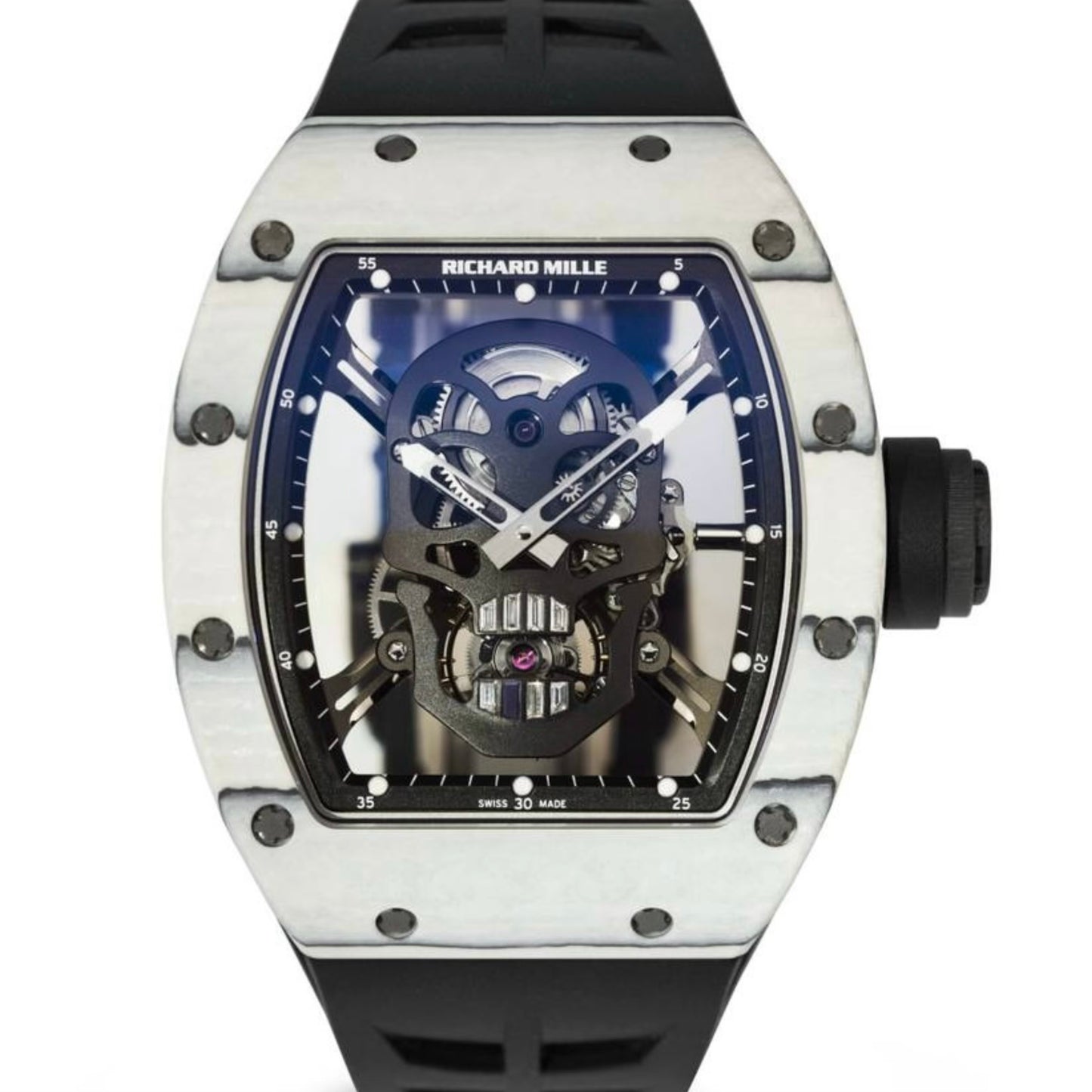 Richard Mille RM52-01 White TPT Tourbillon Skull Limited Edition - ART Luxury_Japan