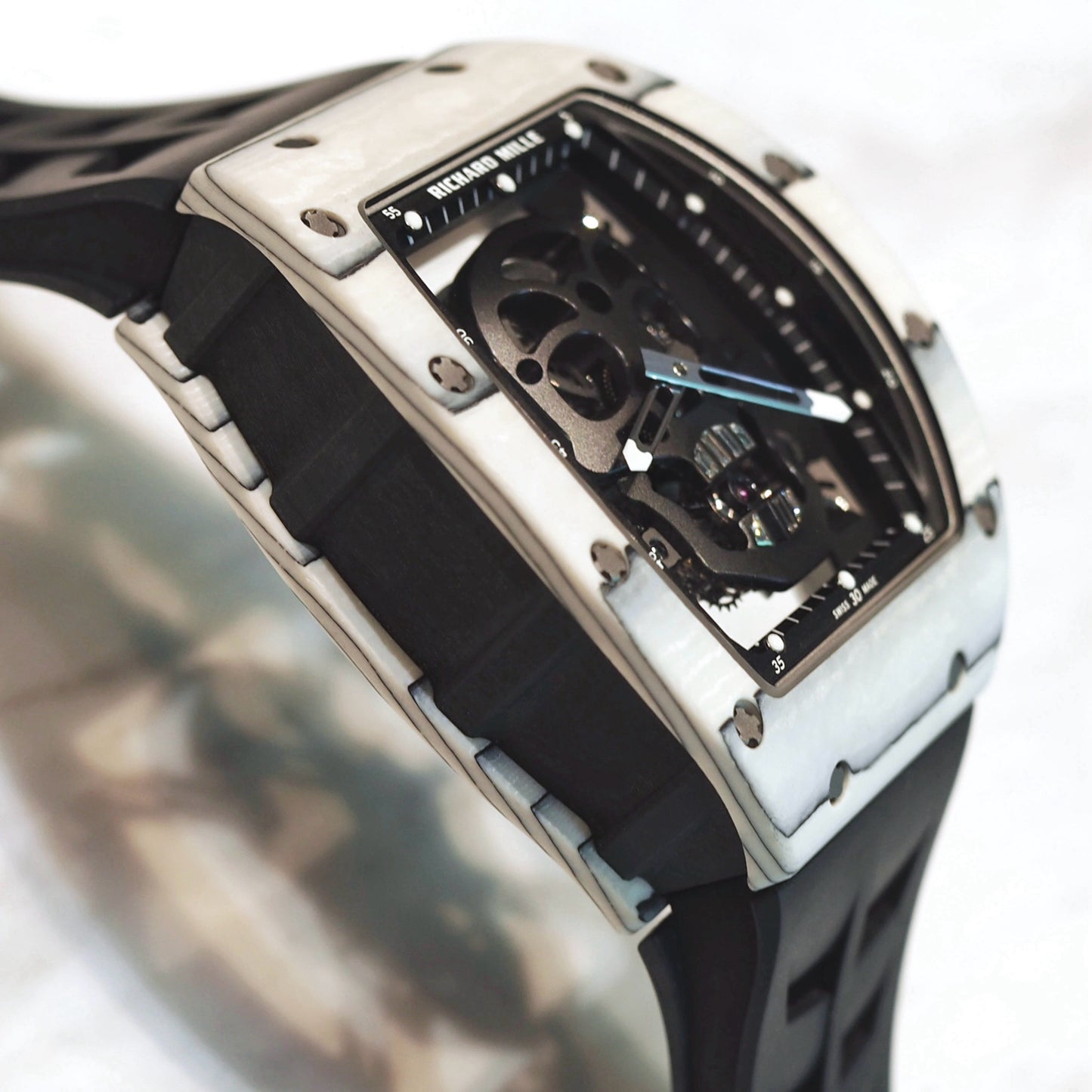 Richard Mille RM52-01 White TPT Tourbillon Skull Limited Edition - ART Luxury_Japan