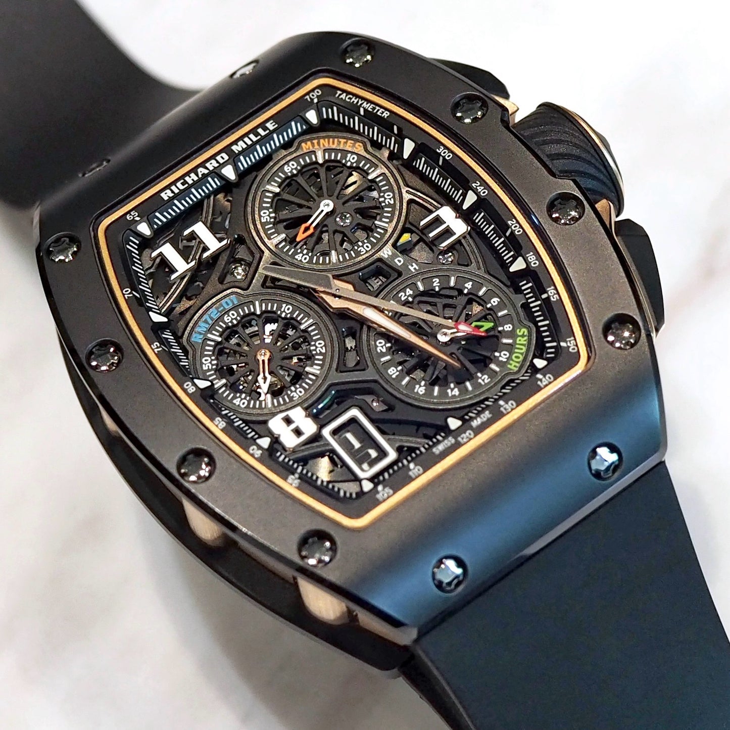 Richard Mille RM72-01 Automatic Winding Lifestyle Flyback Chronograph Black Ceramic - ART Luxury_Japan