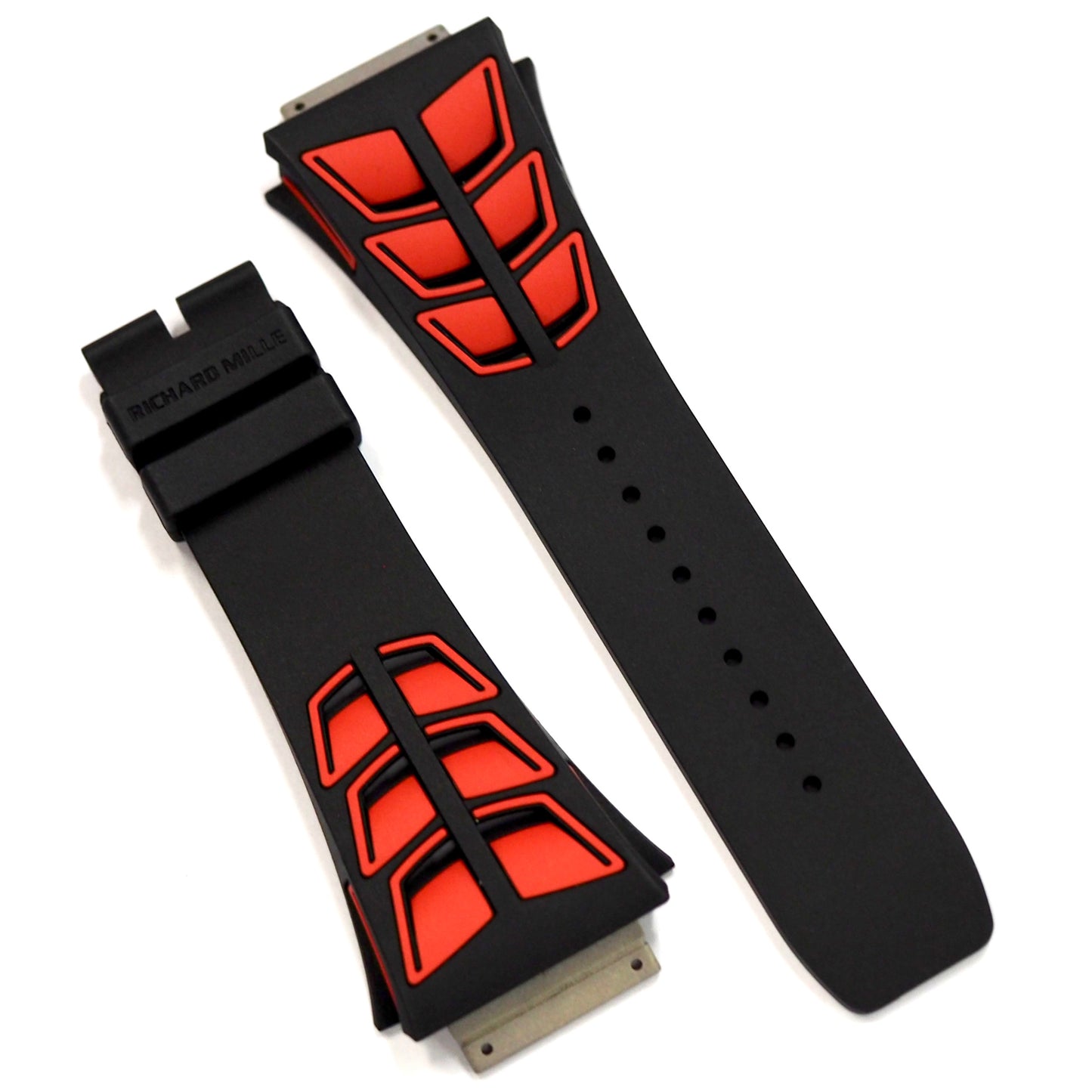 Richard Mille RM30 RUBBER STRAP BLACK / RED M SIZE - ART Luxury_Japan