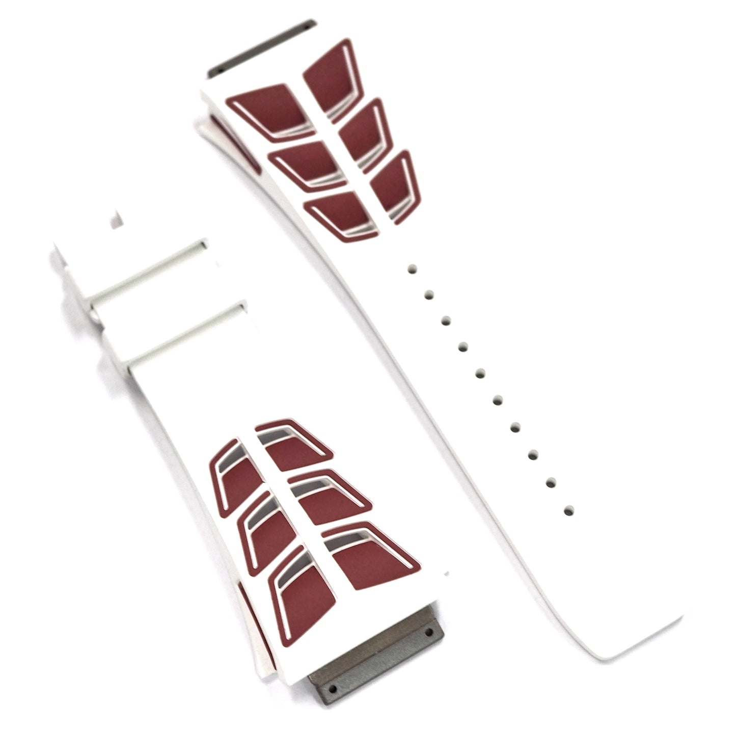 Richard Mille RM30 RUBBER STRAP WHITE / RED M SIZE - ART Luxury_Japan
