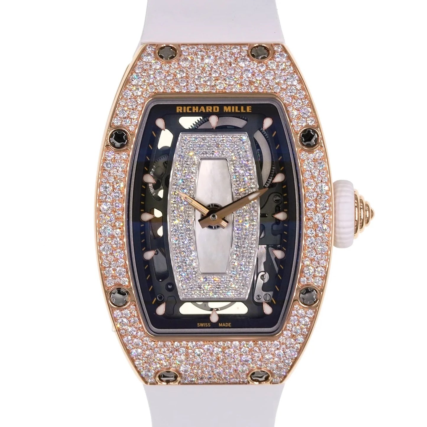 Richard Mille RM07-01 Automatic Winding Rose Gold Snow Set MOP - ART Luxury_Japan