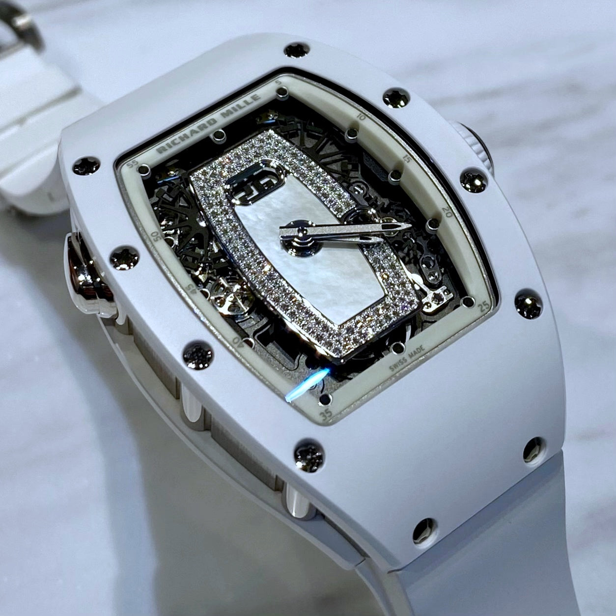 Richard Mille RM037 White Ceramic MOP - ART Luxury_Japan