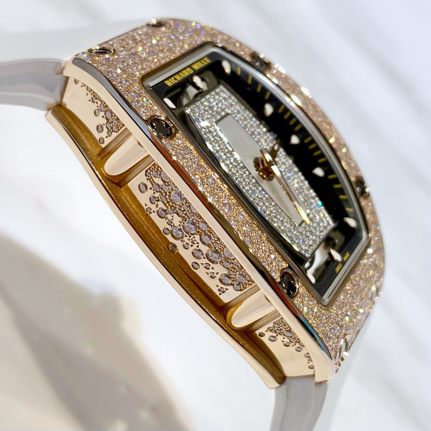 Richard Mille RM07-01 Automatic Winding Rose Gold Snow Set MOP - ART Luxury_Japan