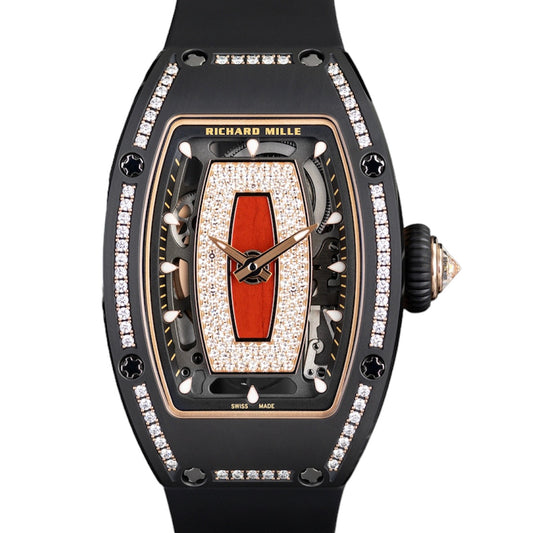 Richard Mille RM07-01 Automatic Winding Black Ceramic One Rows Diamond Jasper - ART Luxury_Japan