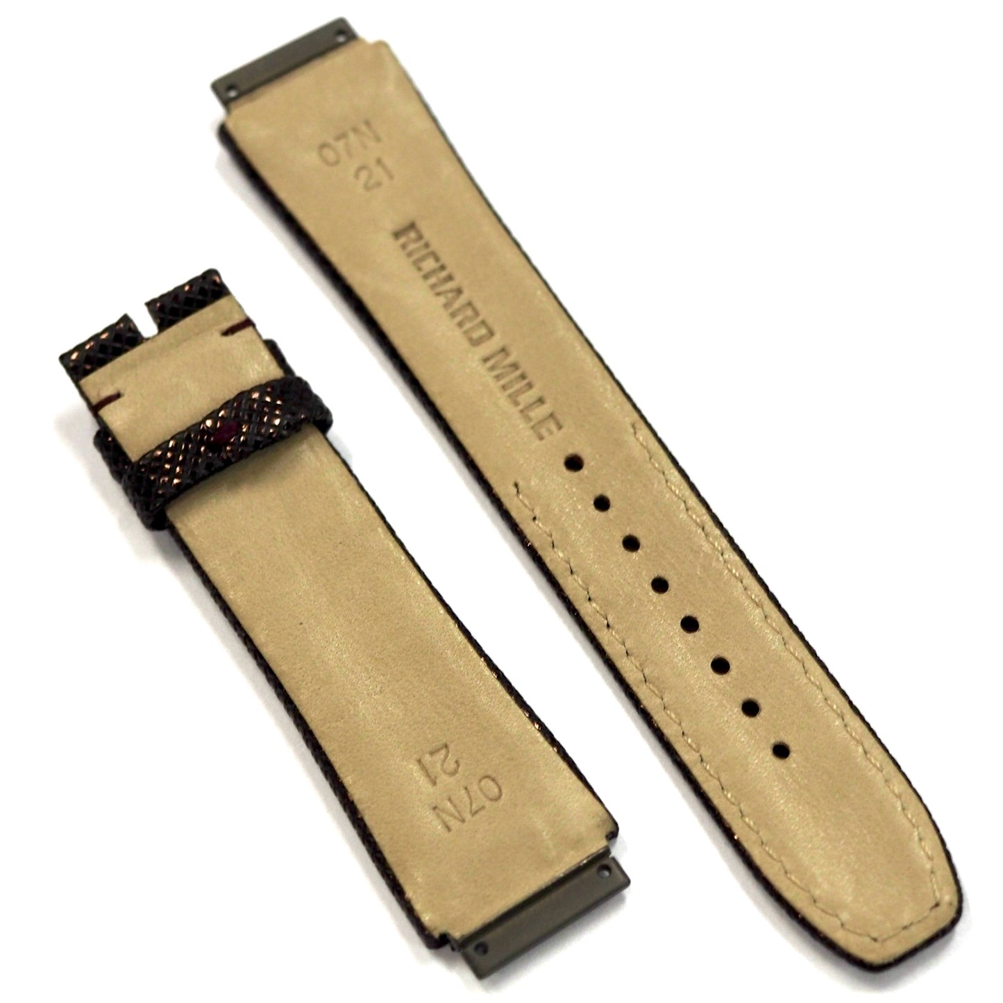 Richard Mille RM07 LEATHER STRAP BLACK M SIZE - ART Luxury_Japan