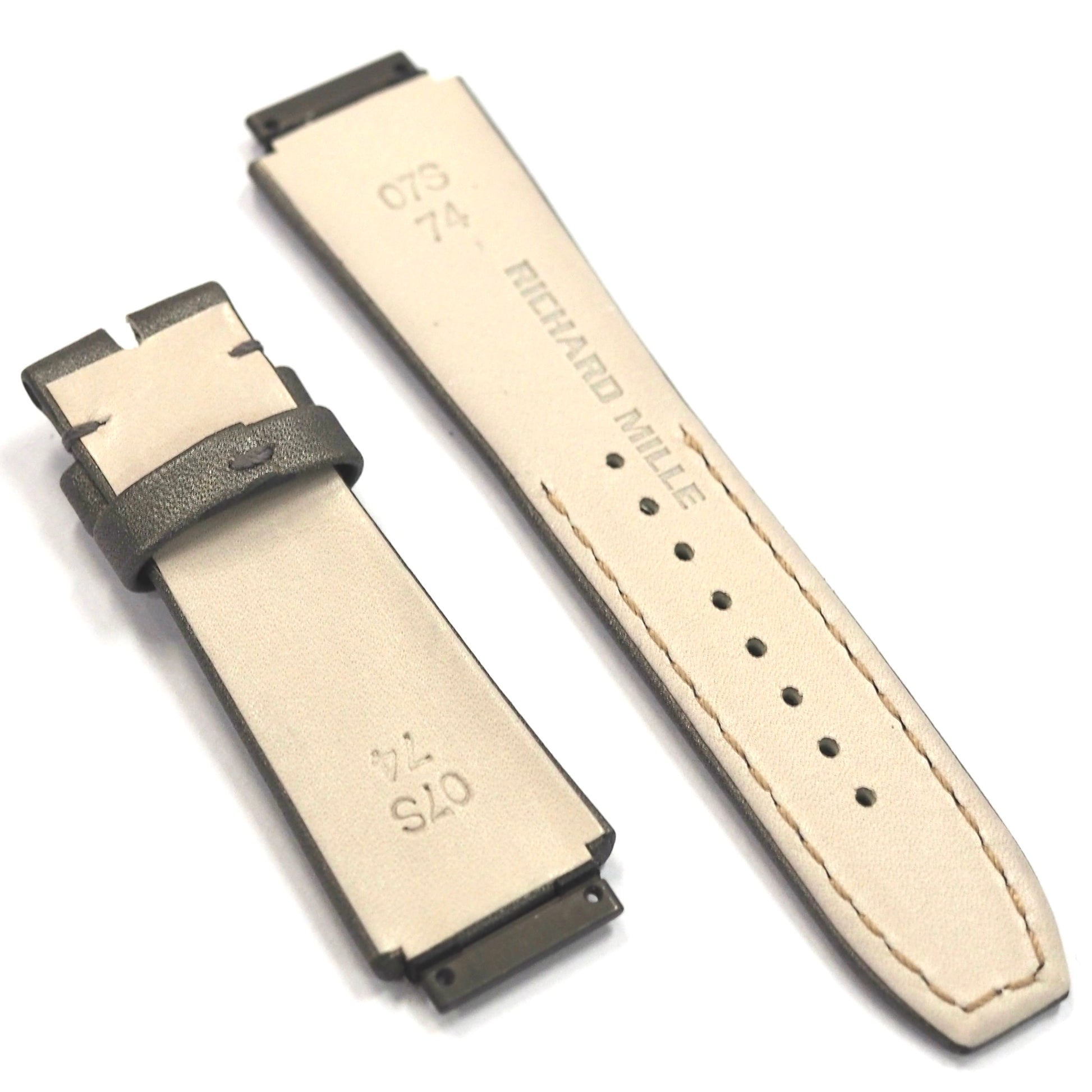 Richard Mille RM07 LEATHER STRAP SILVER S SIZE - ART Luxury_Japan