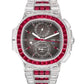 Patek Philippe Nautilus Chronograph Travel Time Baguette Ruby 5990/1422G-001 - ART Luxury_Japan