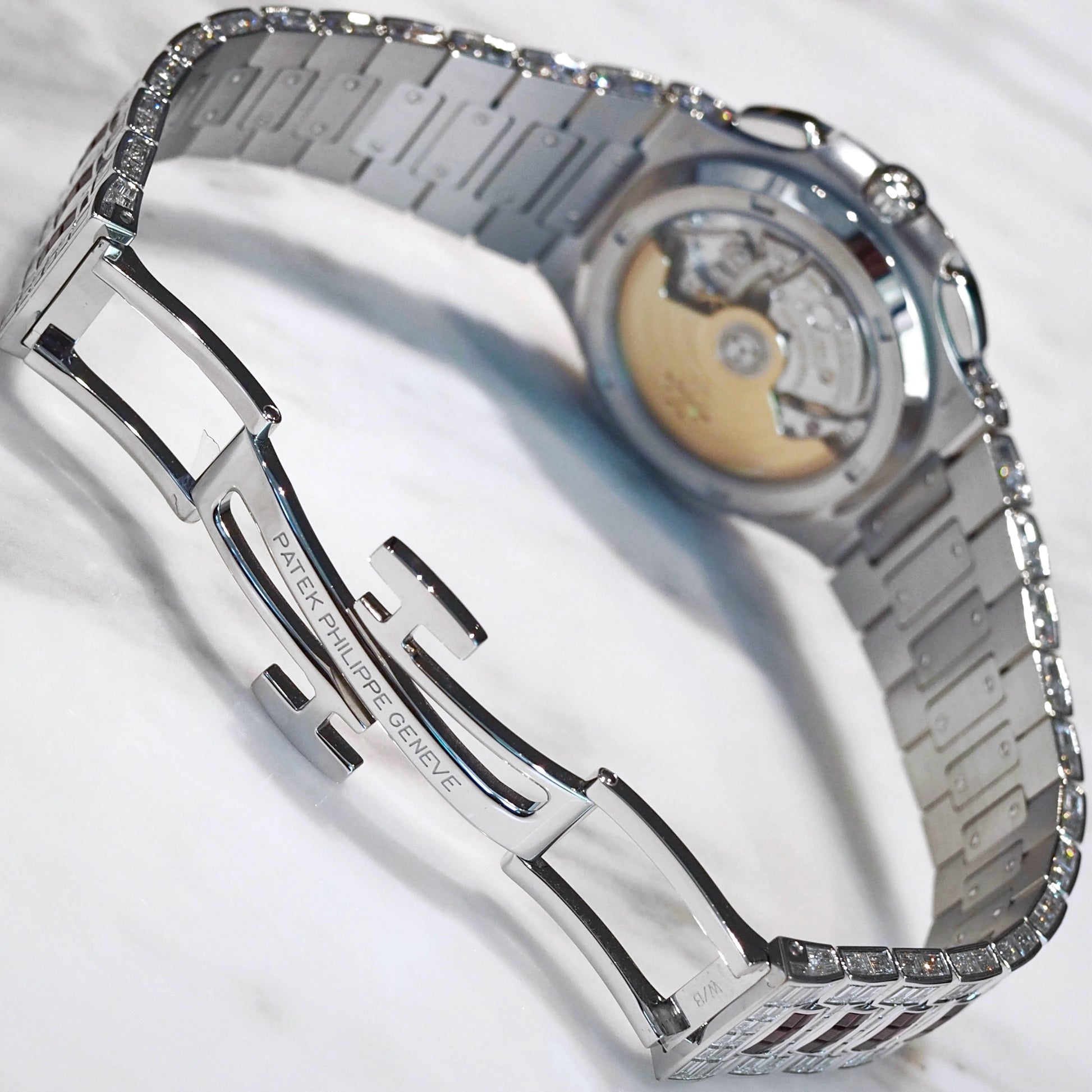 Patek Philippe Nautilus Chronograph Travel Time Baguette Ruby 5990/1422G-001 - ART Luxury_Japan