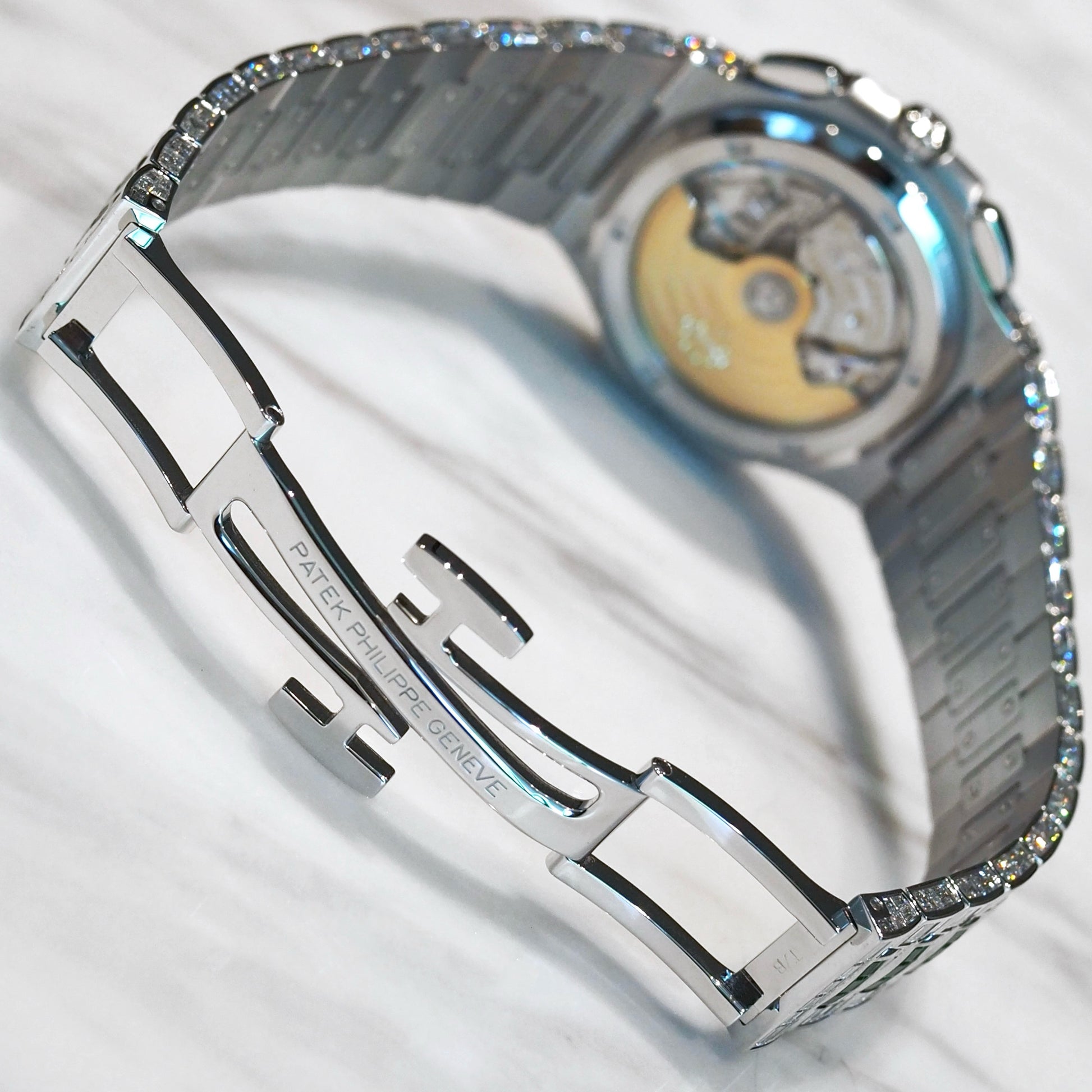 Patek Philippe Nautilus Chronograph Travel Time Baguette Emerald 5990/1423G-001 - ART Luxury_Japan