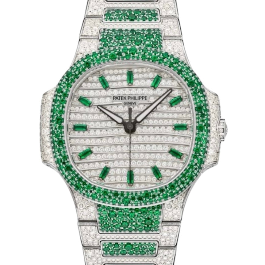 Patek Philippe Nautilus High Jewelry 7118/1453G-001 emeralds - ART Luxury_Japan