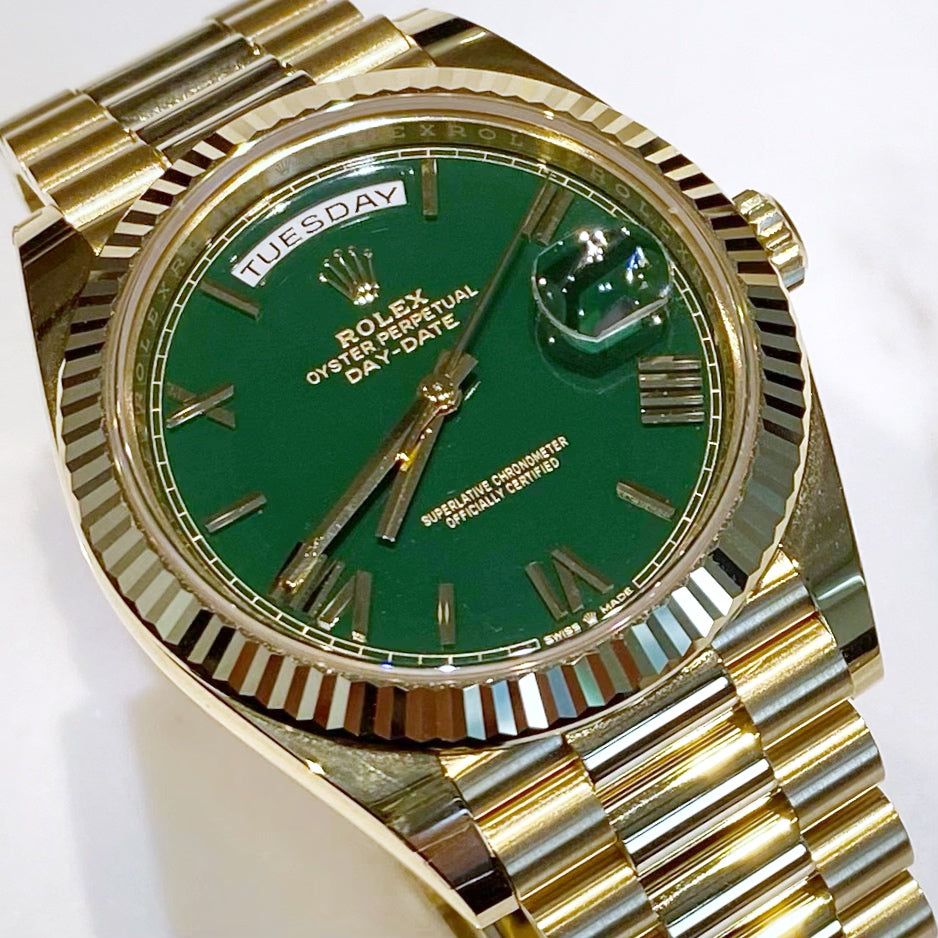 Rolex Day-Date 228238 Green - ART Luxury_Japan