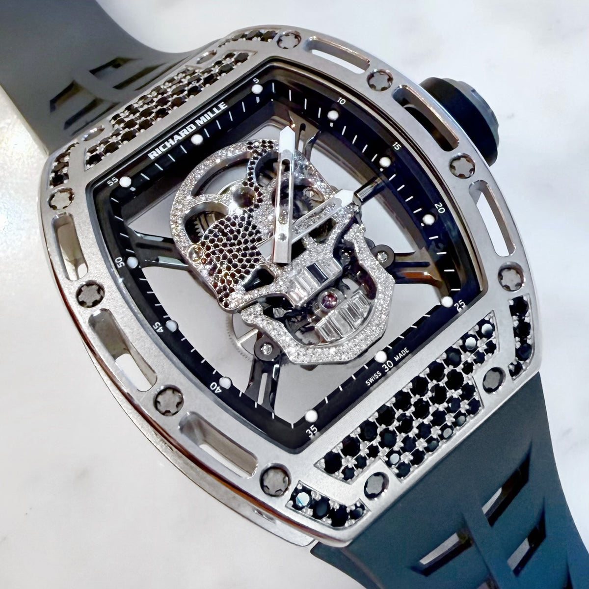 Richard Mille RM052 Black Sapphire Tourbillon Skull - ART Luxury_Japan