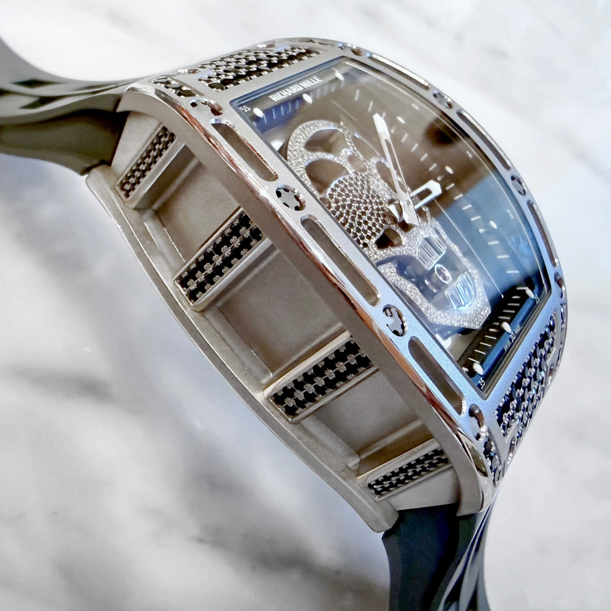 Richard Mille RM052 Black Sapphire Tourbillon Skull - ART Luxury_Japan