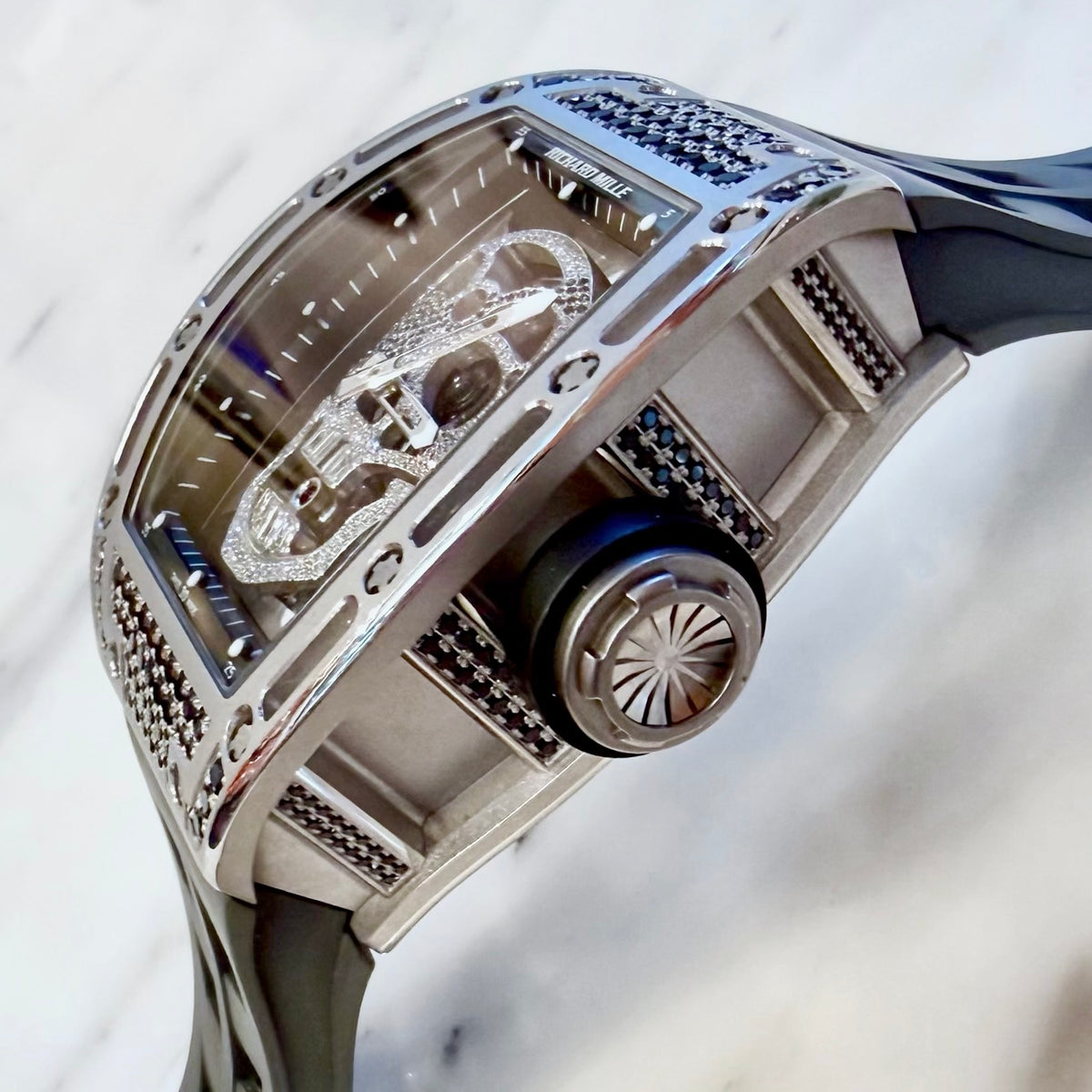 Richard Mille RM052 Black Sapphire Tourbillon Skull - ART Luxury_Japan
