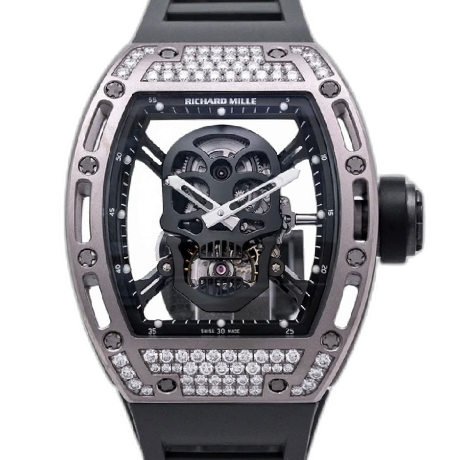 Richard Mille RM052 WG Diamond Tourbillon Black Skull - ART Luxury_Japan