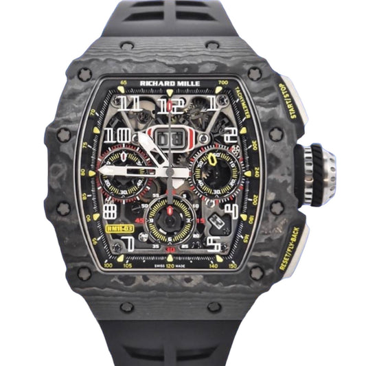 Richard Mille RM11-03 Automatic Flyback Chronograph Black - ART Luxury_Japan