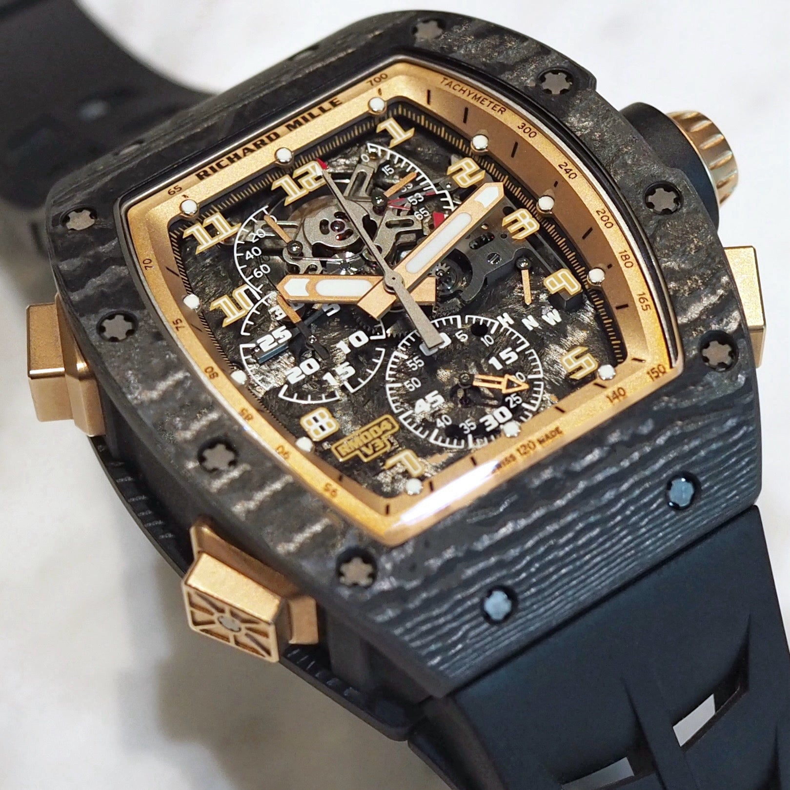 Richard Mille RM004 V3 Carbon NTPT Split-Second Flyback Chronograph - ART Luxury_Japan