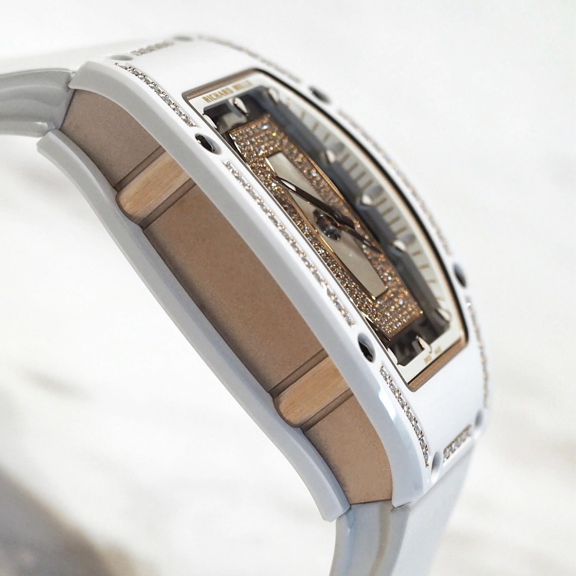 Richard Mille RM07-01 Automatic Winding White Ceramic One Rows Diamond MOP - ART Luxury_Japan