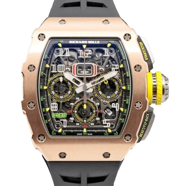 Richard Mille RM11-03 Automatic Flyback Chronograph RG/TI | ART LUXURUY ...