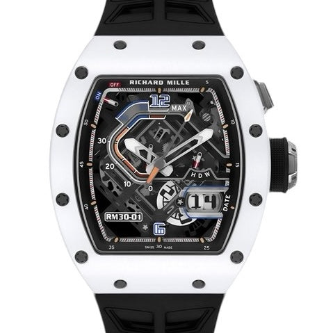 Richard Mille RM30-01 Automatic with Declutchable Rotor white ceramics - ART Luxury_Japan