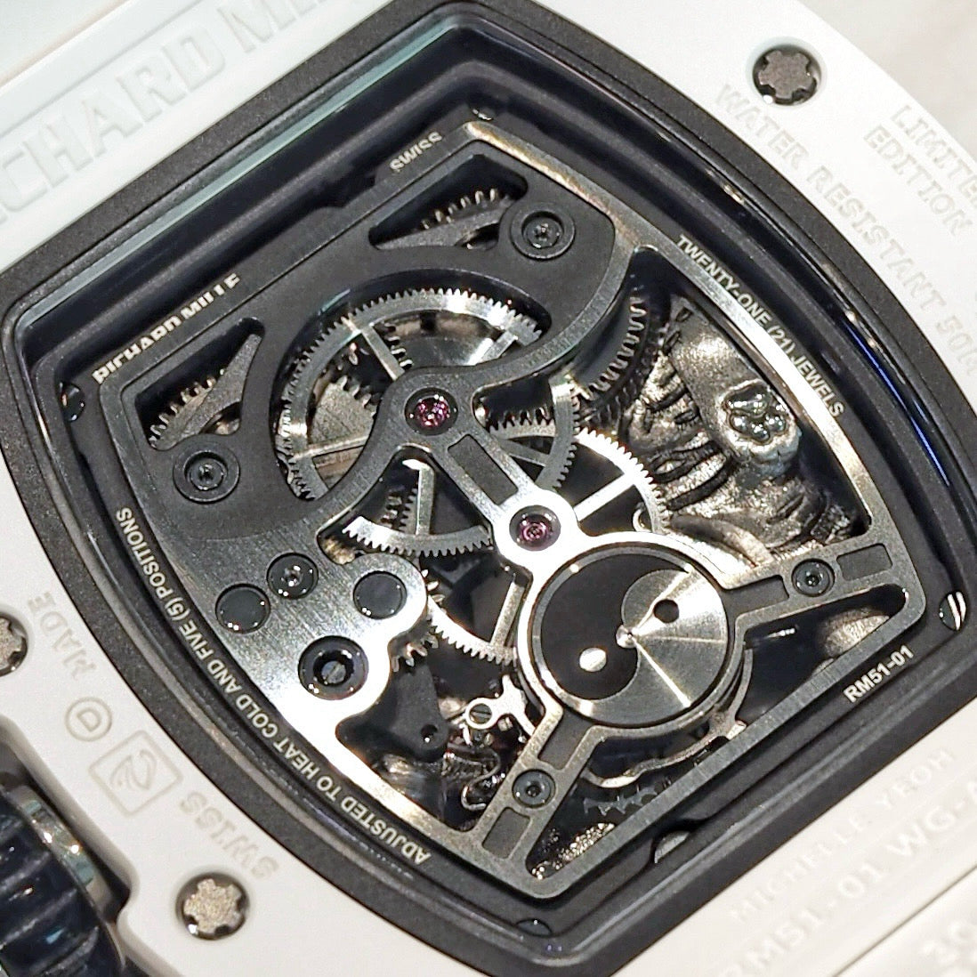 Richard Mille RM51-01 Tourbillon tiger and dragon white ceramic - ART Luxury_Japan