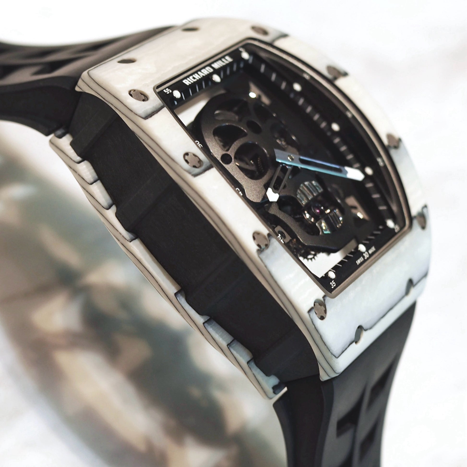 Richard Mille RM52-01 White TPT Tourbillon Skull Limited Edition - ART Luxury_Japan