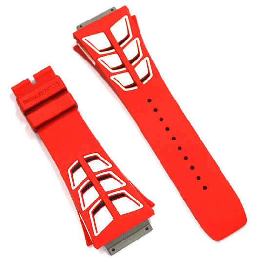 Richard Mille RM30 RUBBER STRAP RED / WHITE M SIZE - ART Luxury_Japan