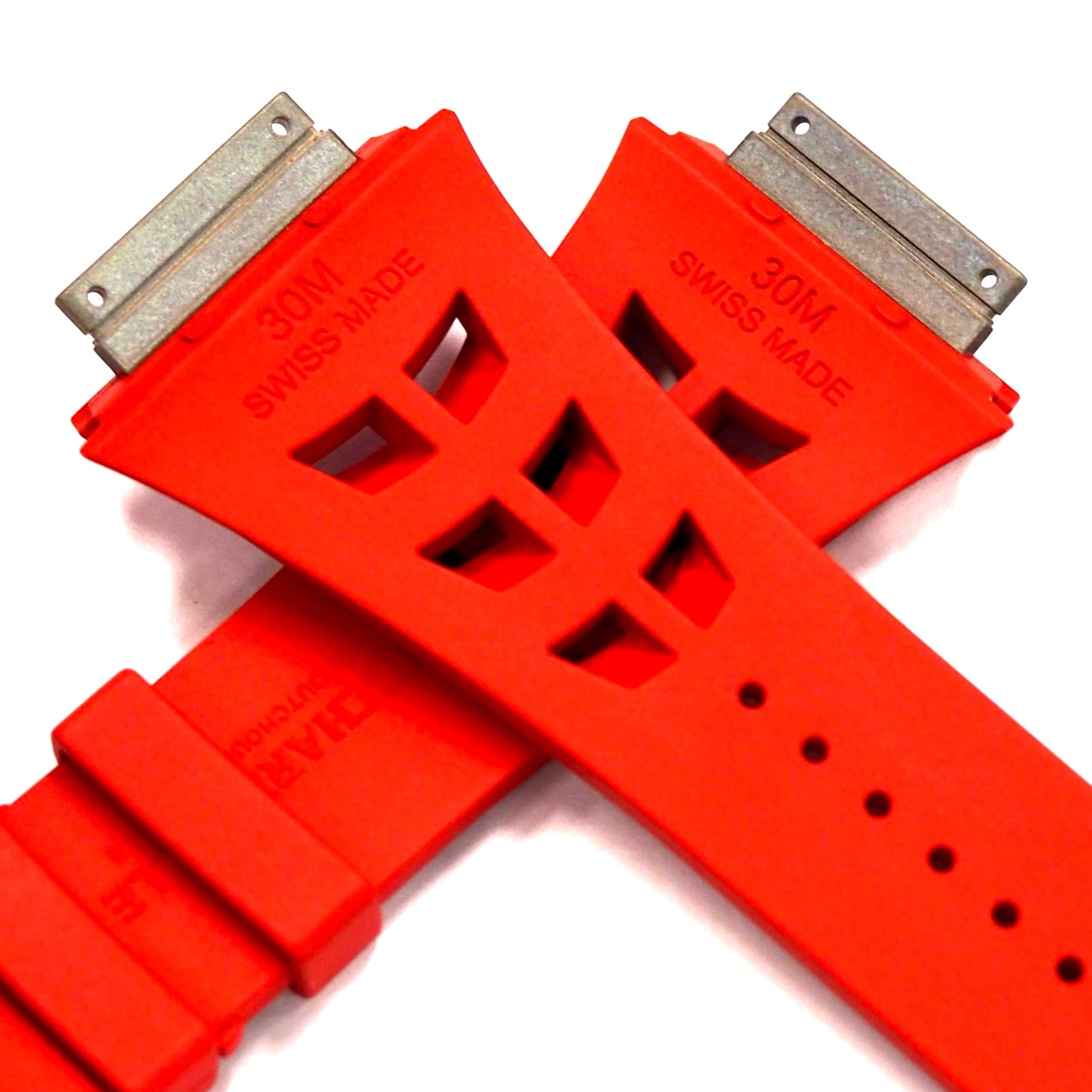Richard Mille RM30 RUBBER STRAP RED / WHITE M SIZE - ART Luxury_Japan
