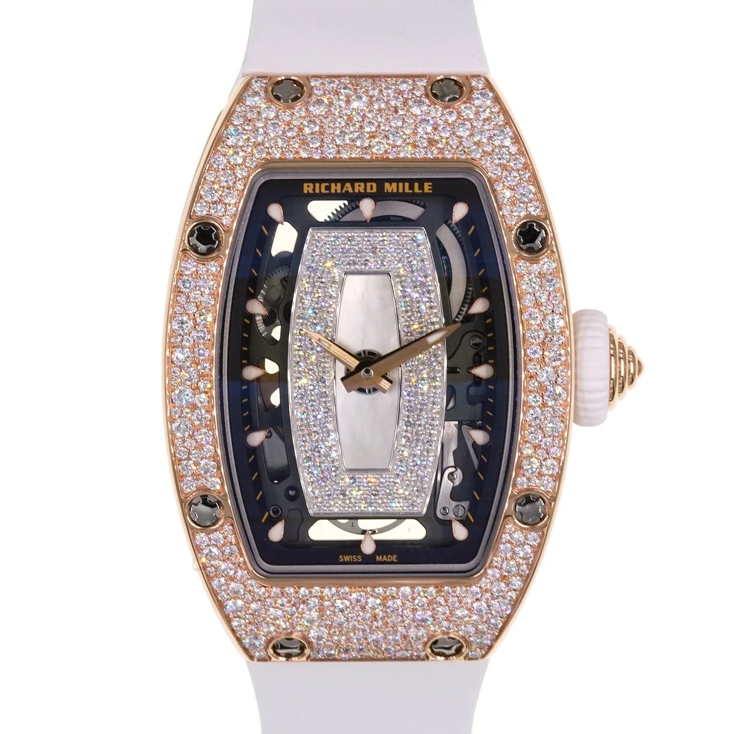 Richard Mille RM07-01 Automatic Winding Rose Gold Snow Set MOP - ART Luxury_Japan